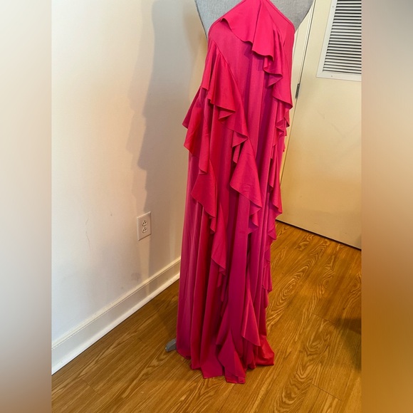 ASOS DESIGN halter tiered ruffle maxi dress size 6 - Picture 7 of 11